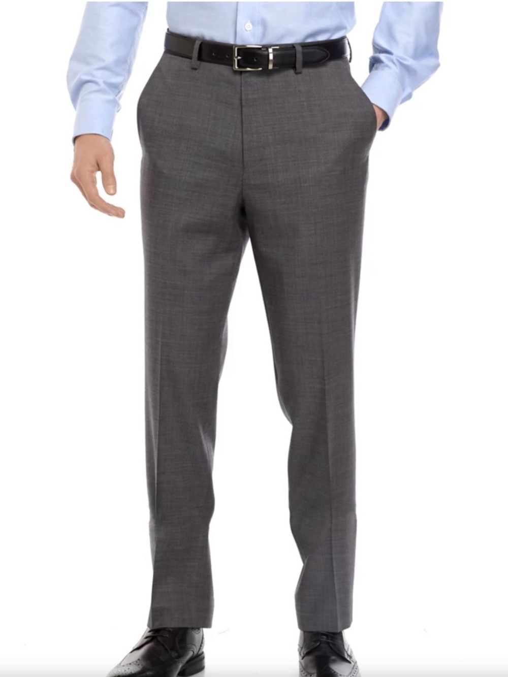 NWT Crown & Ivy Gray Sharkskin Stretch Suit Separate Pants Style #: MPLEPAEX0010